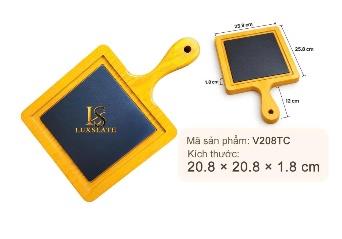 Khay đá & gỗ vuông có tay cầm V208TC