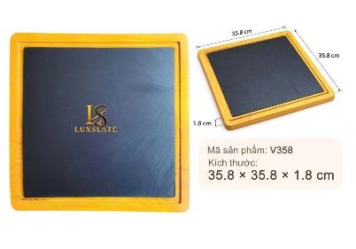 Khay đá & gỗ vuông V358